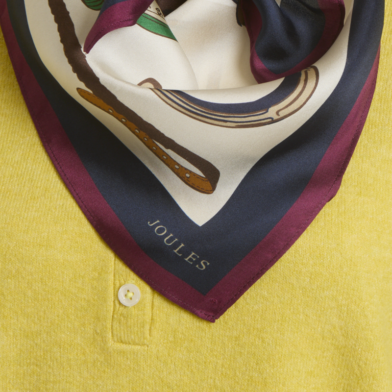 Joules Elsie Scarf - Cream Navy-4
