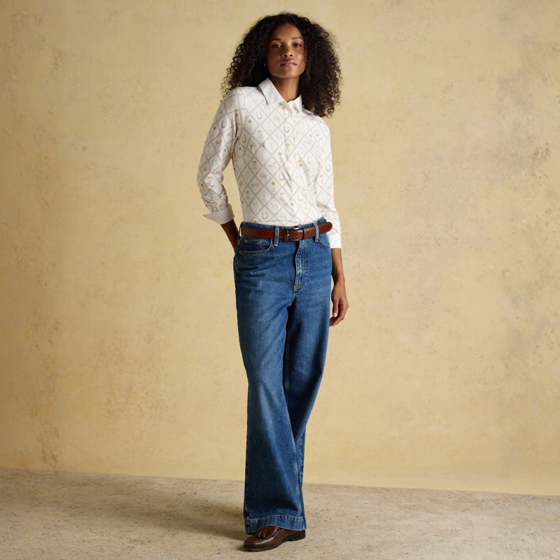 Joules Ladies Charlotte T-Shirt - Horse Icons-3