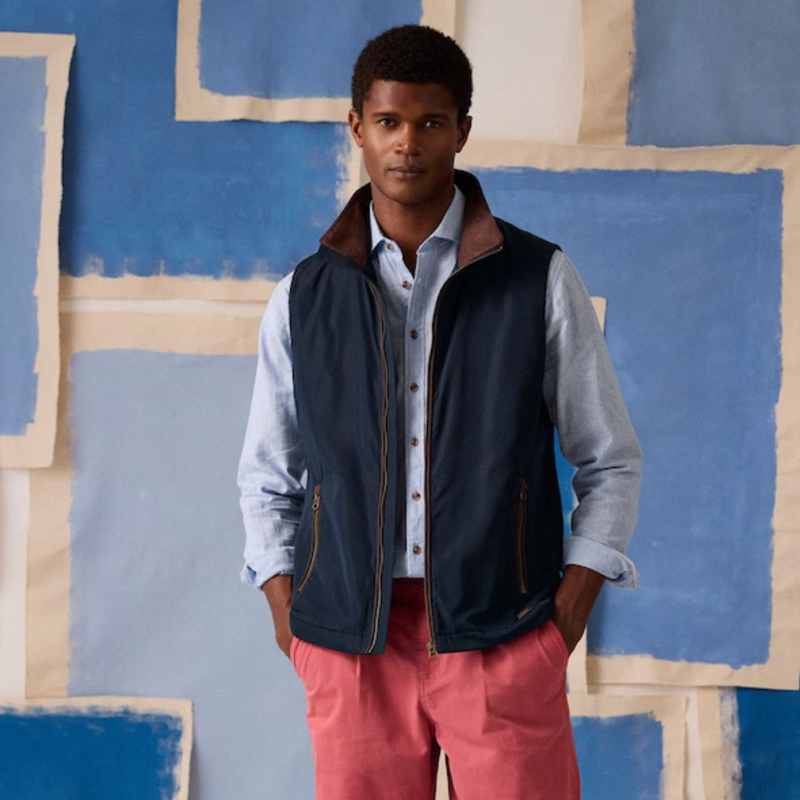 Joules Mens Farnham Gilet - Navy-1