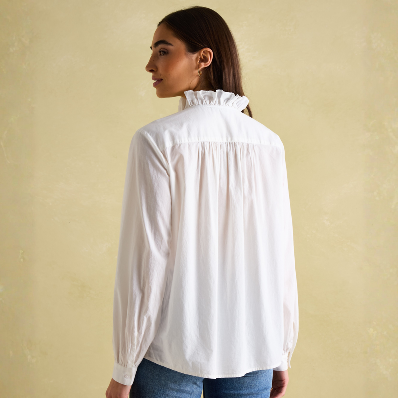 Joules Ladies Melanie Blouse - White-2