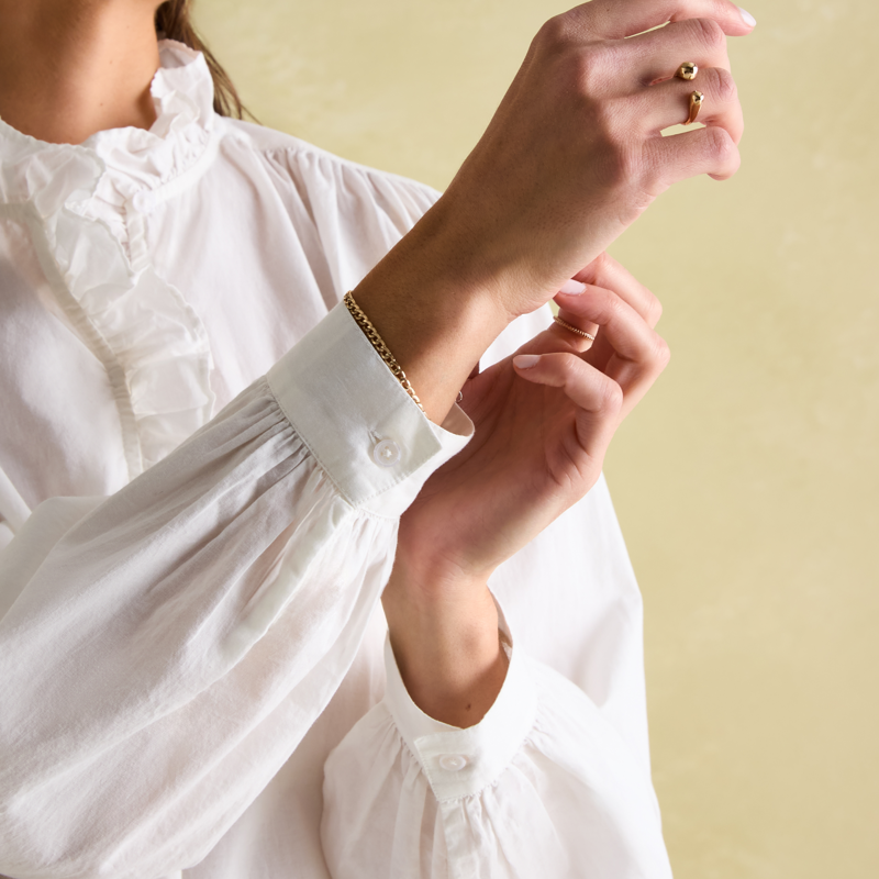 Joules Ladies Melanie Blouse - White-5