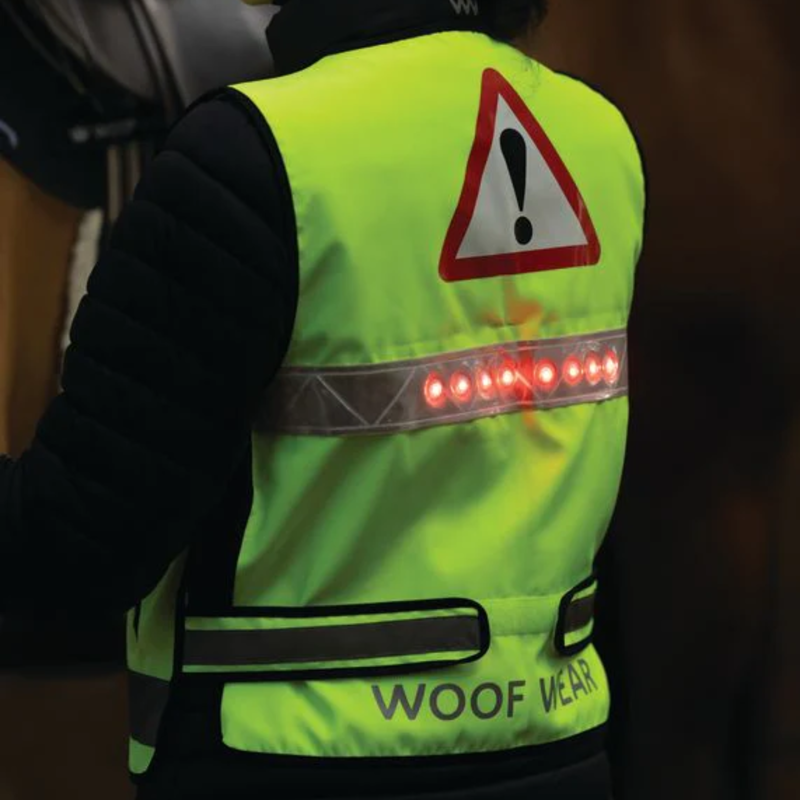 Woof Wear Adult LED Hi Vis Riding Vest - Hi Viz Yellow-3
