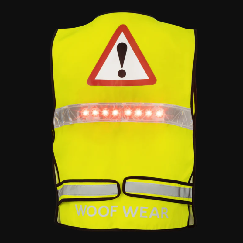 Woof Wear Adult LED Hi Vis Riding Vest - Hi Viz Yellow-1