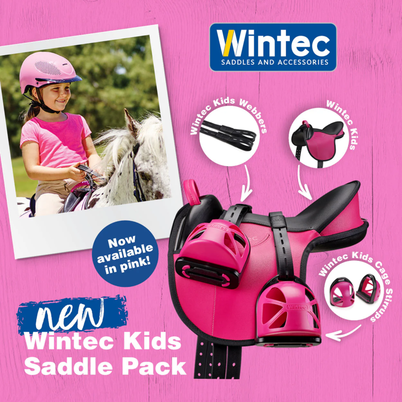Wintec Kids Saddle Pack - Pink-2