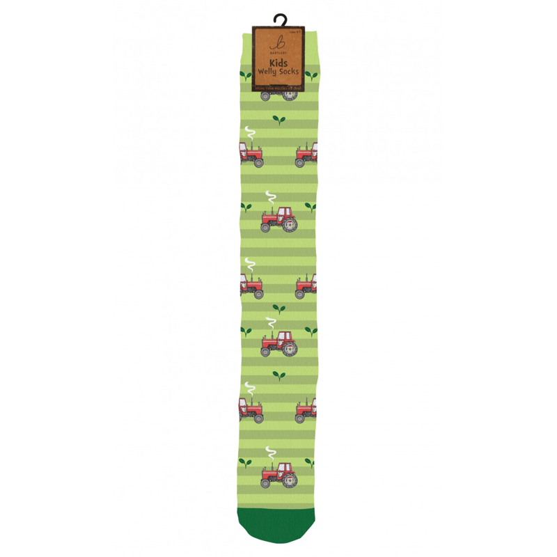 Bartleby Kids Funky Welly Socks - Little Tractor
