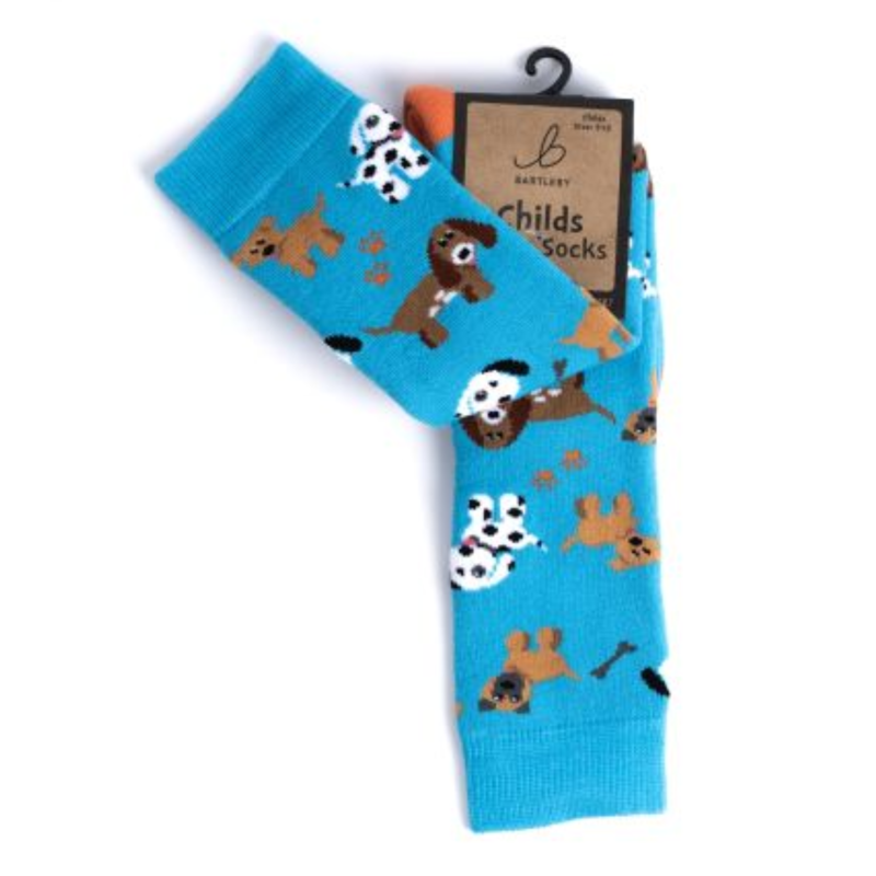 Bartleby Kids Funky Welly Socks - Puppy Love-2