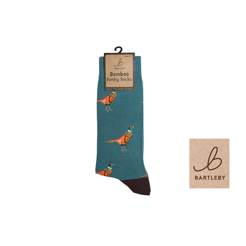 Bartleby Mens Funky Bamboo Socks - Golden Pheasant