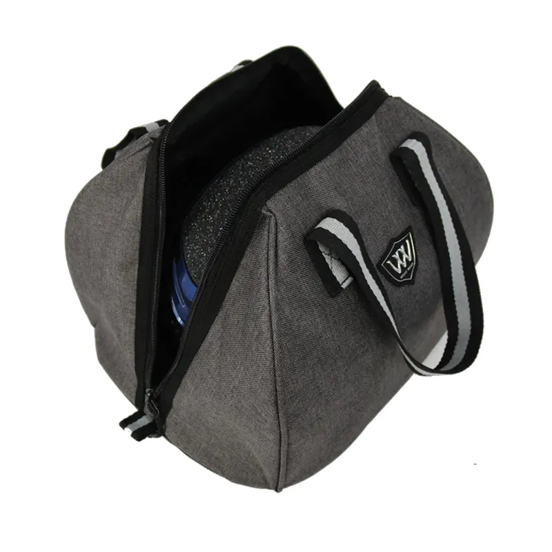 Woof Wear Riding Hat Bag - Grey/Black-1