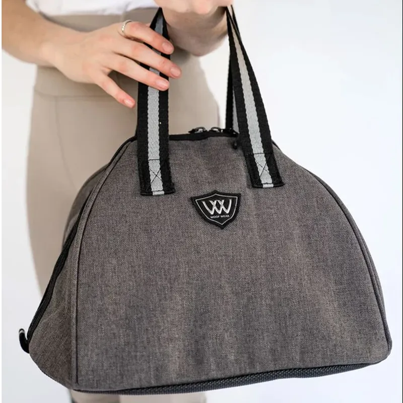 Woof Wear Riding Hat Bag - Grey/Black-2