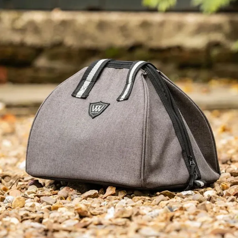 Woof Wear Riding Hat Bag - Grey/Black-3