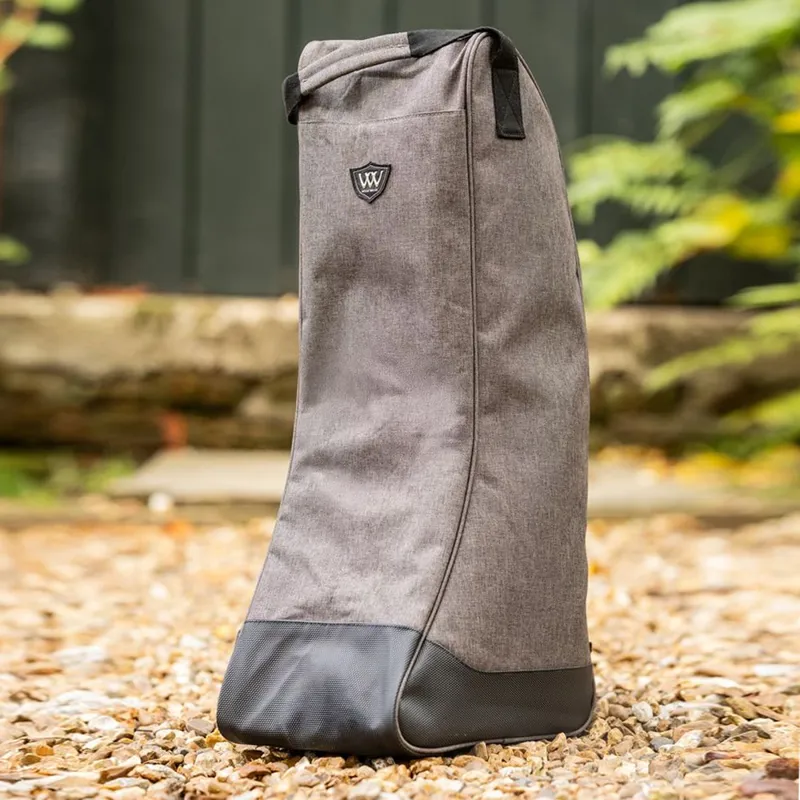 Woof Wear Riding Boot Bag - Black/Grey-2