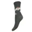 Gemjar Fluffy Dogs Wool Blend Socks - Dark Grey