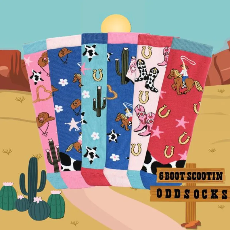 Sock Academy Yee Haw Odd Socks Gift Box - 6 Pack-1