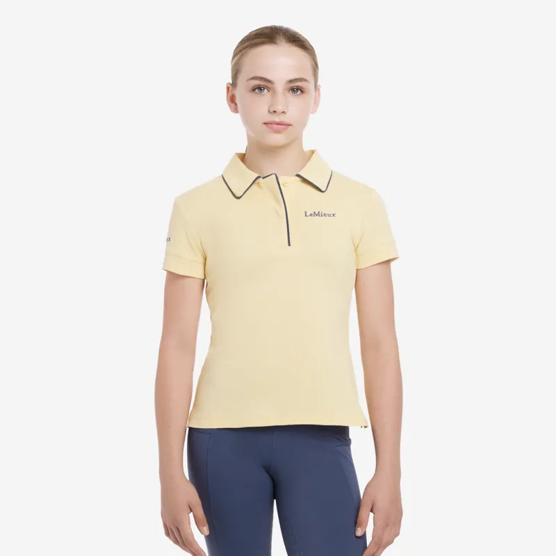 LeMieux Young Rider Polo Shirt - Mimosa-1