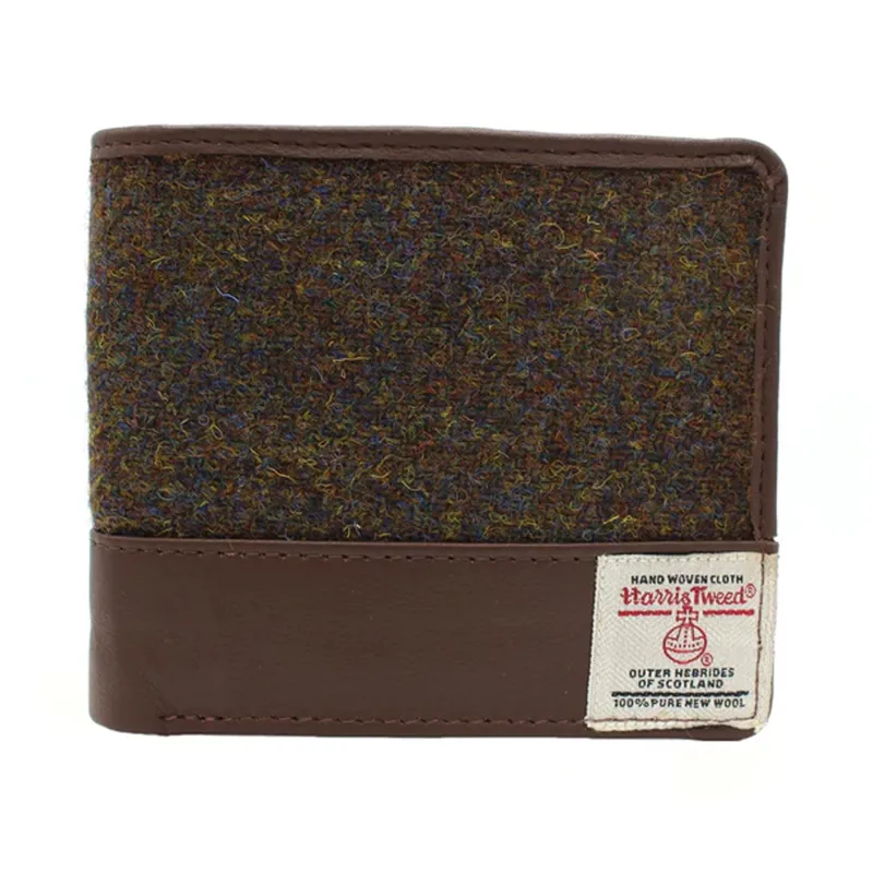 Callum Harris Tweed Wallet - Brown