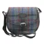 Heather Rowan Harris Tweed Saddle Bag - Grey Check