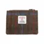 Heather Rory Harris Tweed Coin Card Wallet - Brown Check