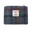 Heather Rory Harris Tweed Coin Card Wallet - Grey Check