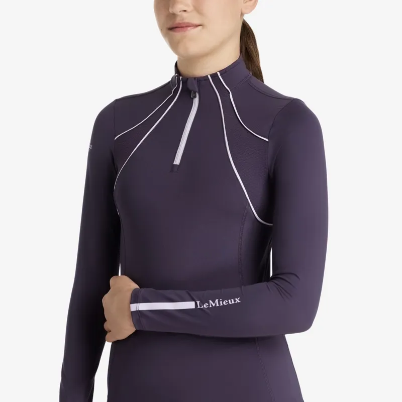 LeMieux Young Rider Mia Mesh Base Layer - Juniper-2