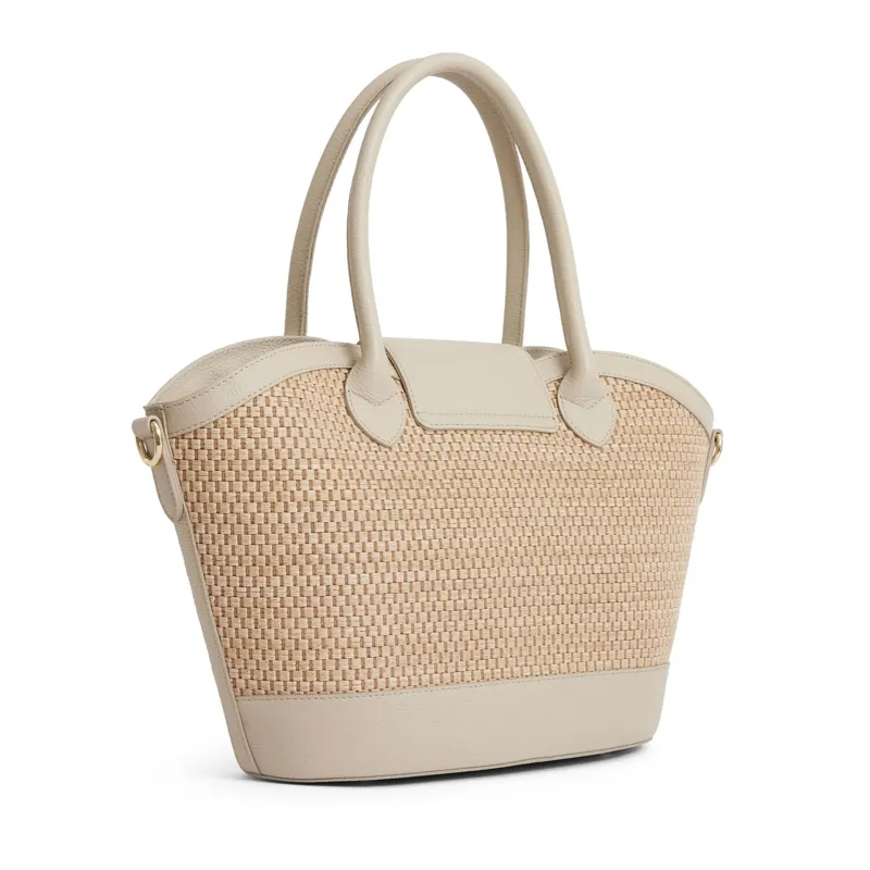 Fairfax and Favor Windsor Basket Bag - Stone-1
