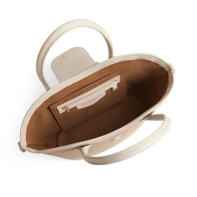 Fairfax and Favor Windsor Basket Bag - Stone-2