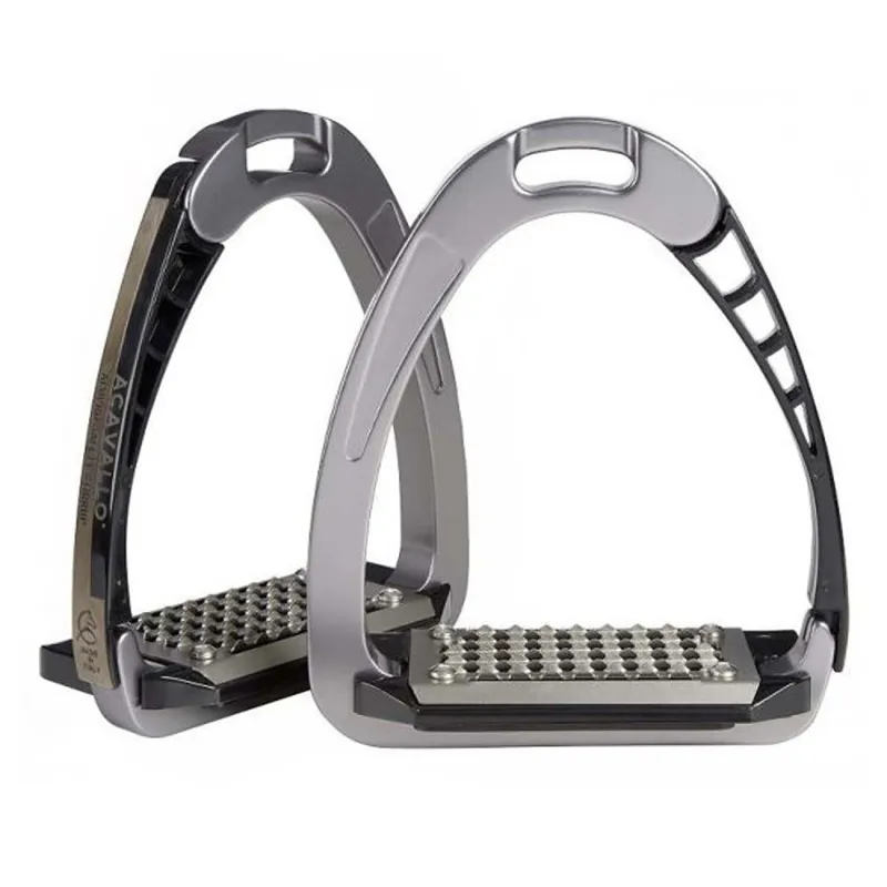 Acavallo Arena AluPro Stirrups - Titanium