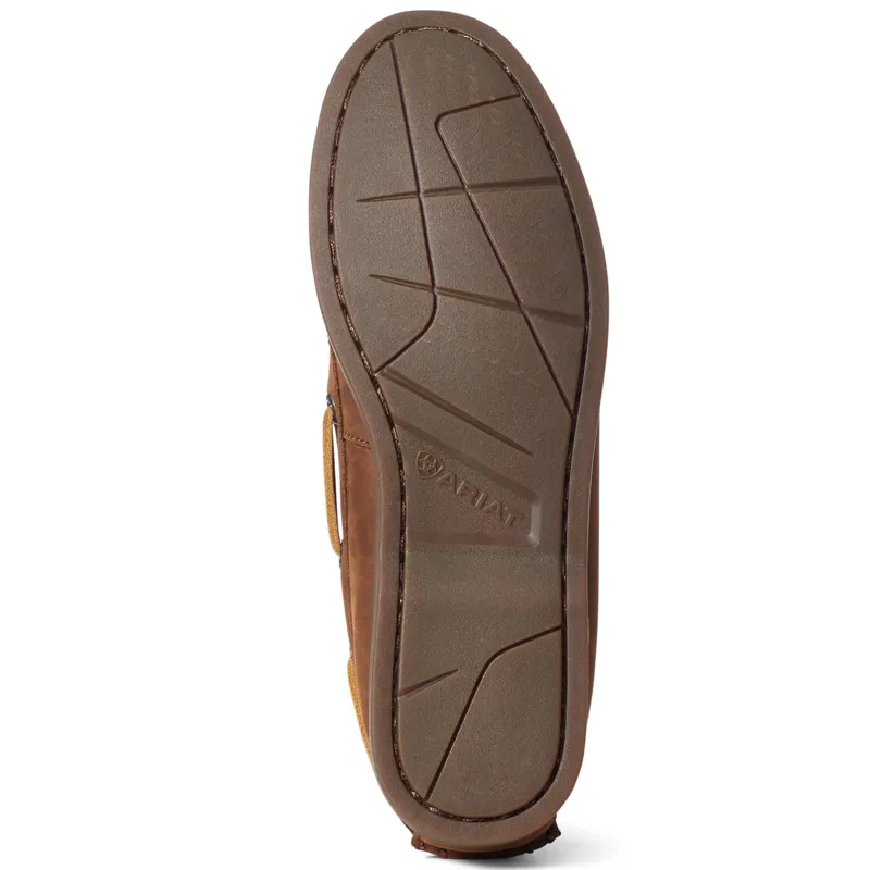 Ariat Ladies Antigua Deck Shoe - Walnut-2