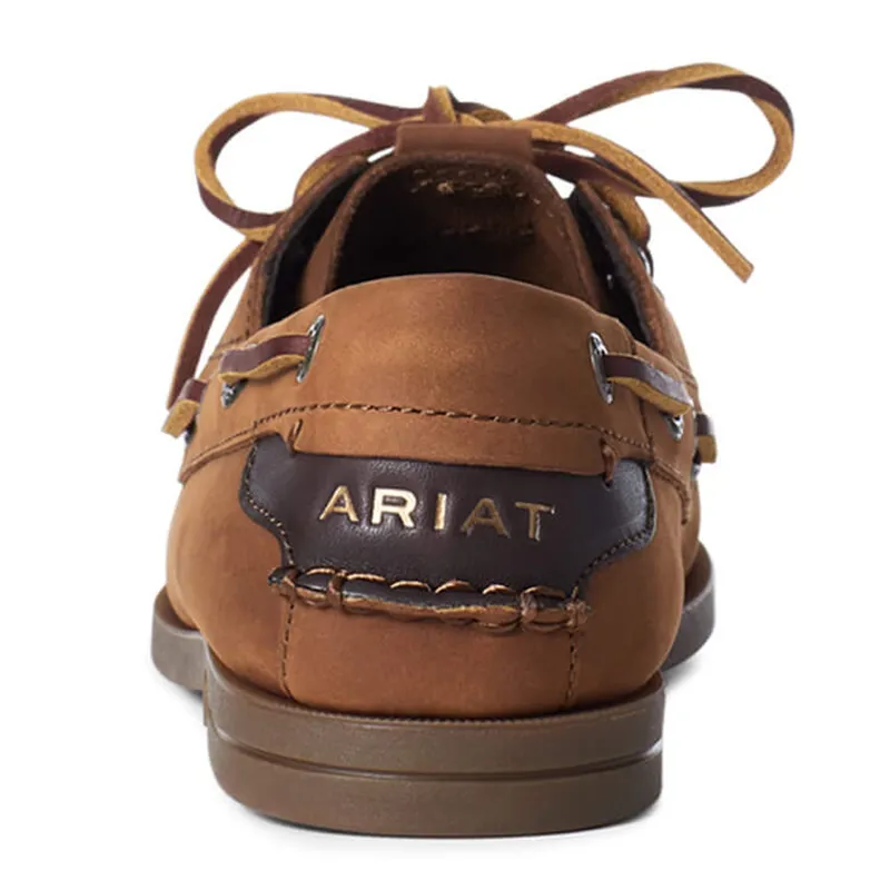 Ariat Ladies Antigua Deck Shoe - Walnut-3