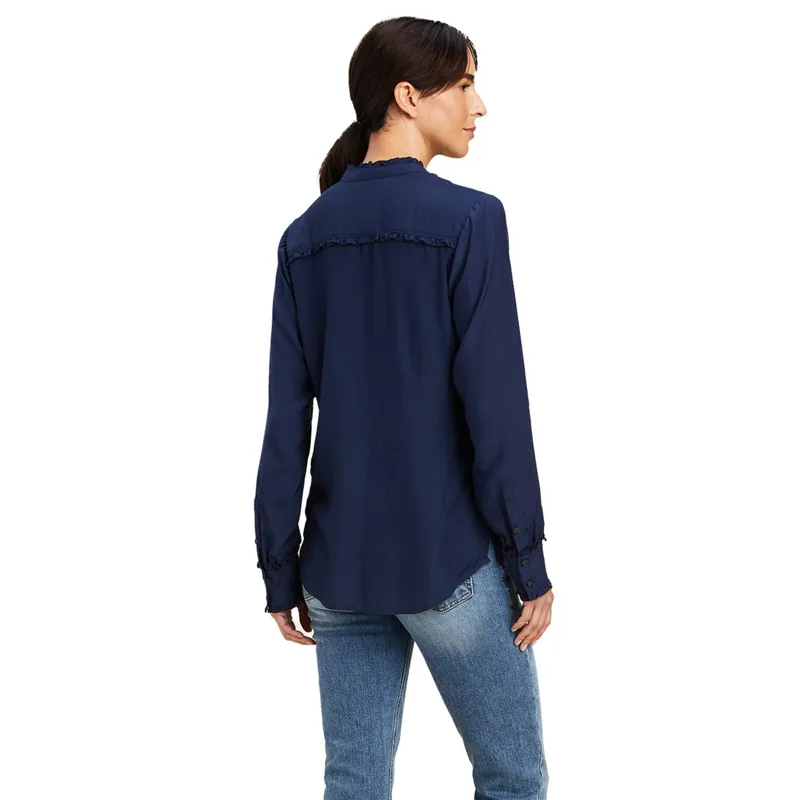 Ariat Ladies Clarion Blouse - Navy-2