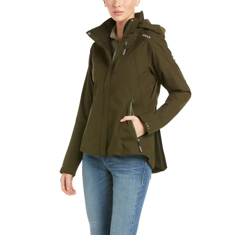 Ariat Ladies Coastal Waterproof Jacket - Relic-2