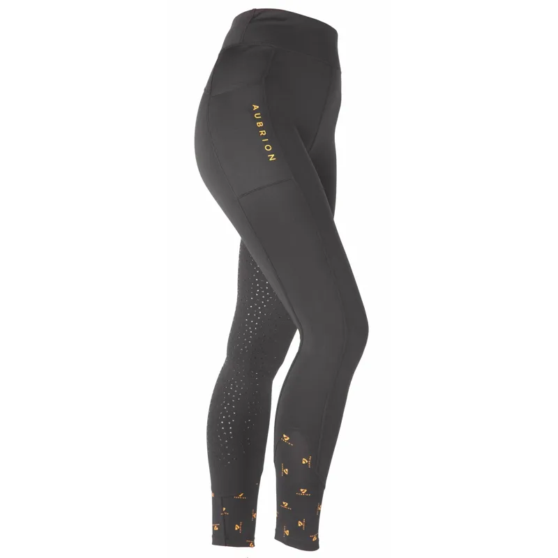 Aubrion Porter Winter Riding Tights- Ladies Jet Black