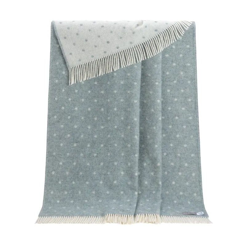 Dusky blue throw hotsell