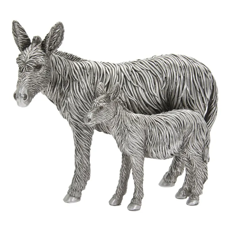 Lesser and Pavey Silver Donkey and Foal