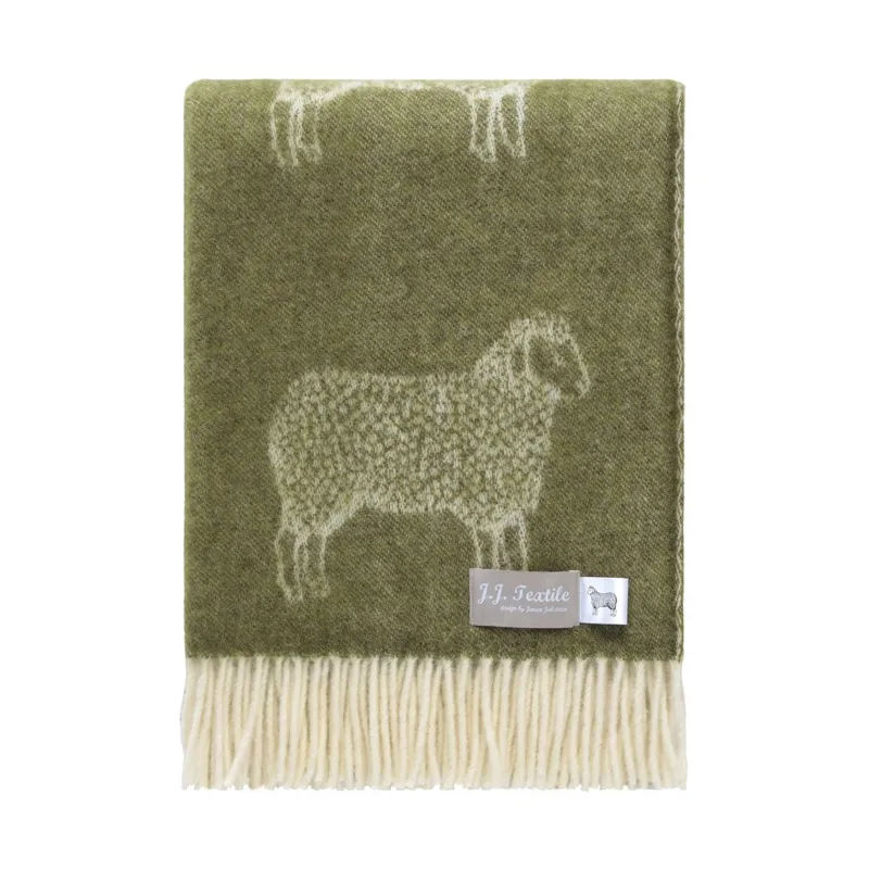 J.J. Textile Dot Sheep Throw -1