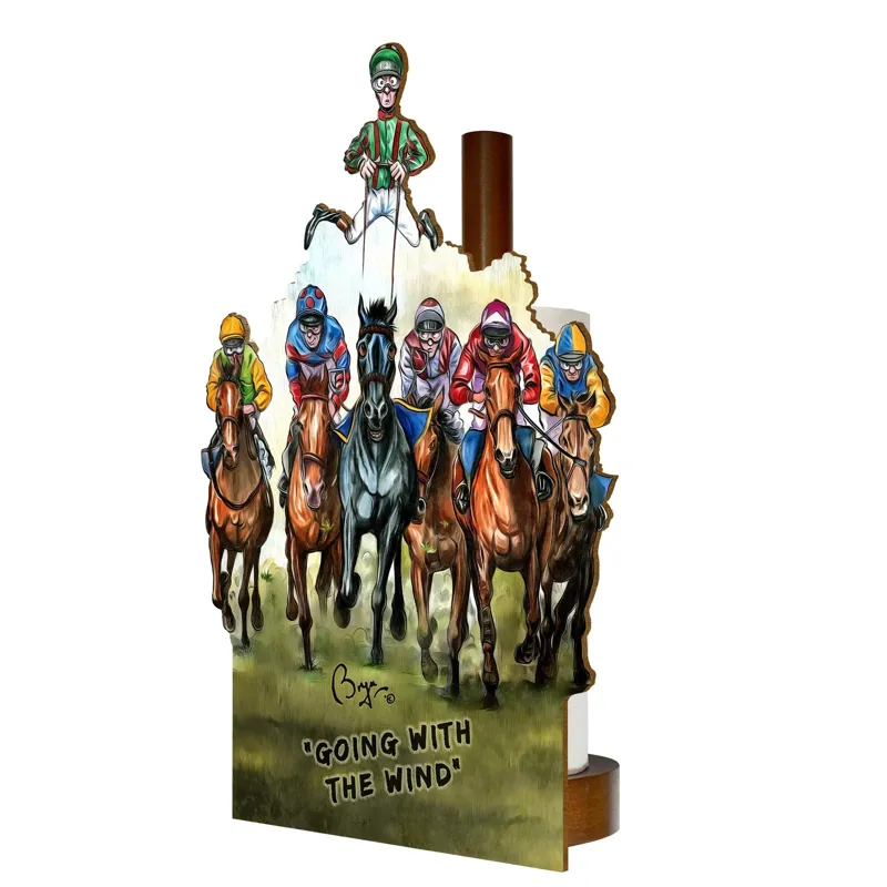 Looprints Bryn Parry Turf Club Wood Toilet Roll / Kitchen Roll Holder