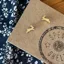 Spent Shells Hares Earrings Gold
