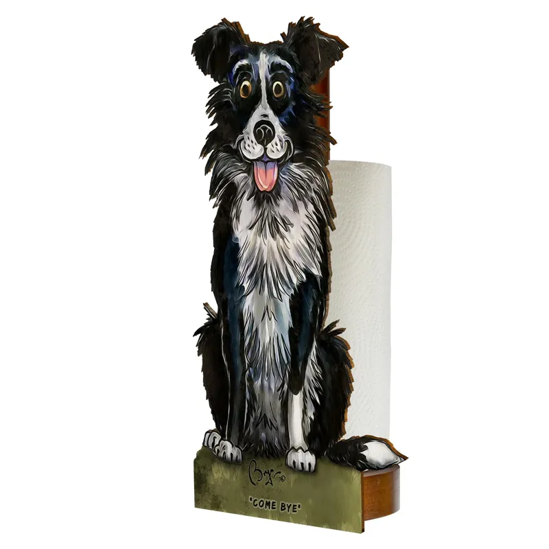 Looprints Bryn Parry Come Bye Wood Toilet Roll / Kitchen Roll Holder