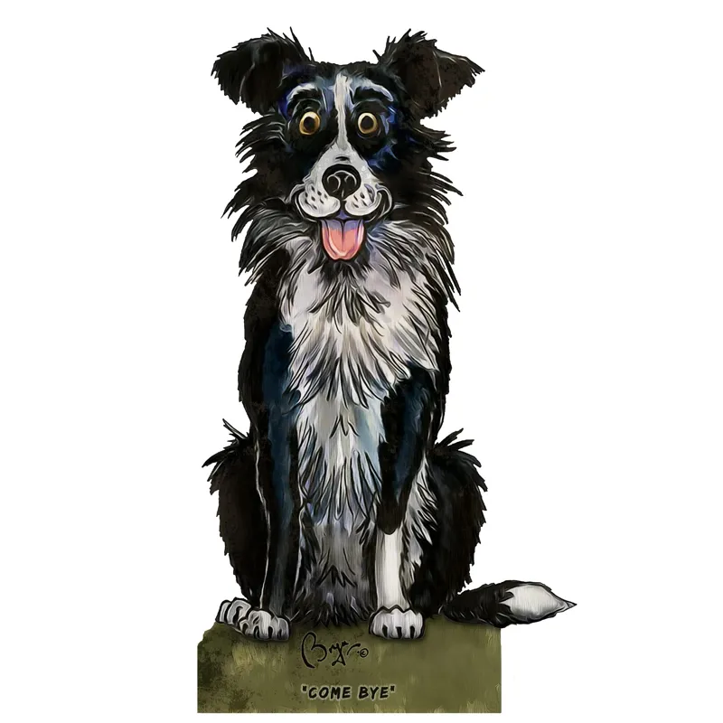 Looprints Bryn Parry Come Bye Wood Toilet Roll / Kitchen Roll Holder-2