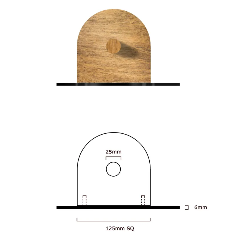 Looprints Bryn Parry Come Bye Wood Toilet Roll / Kitchen Roll Holder-5