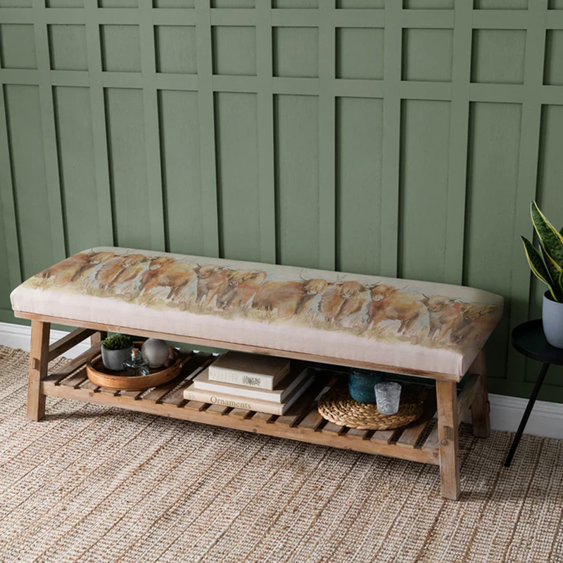 Voyage Maison Rupert Bench - Highland Cow-1