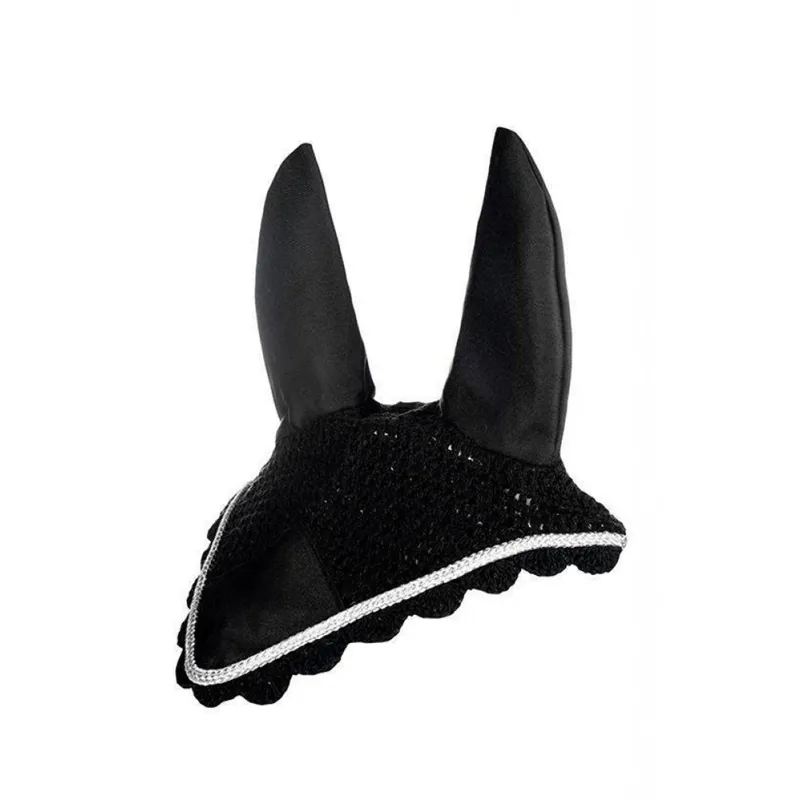 HKM Ear Bonnet - Black/Silver