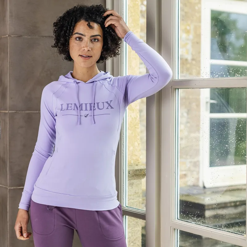 LeMieux Ladies Luxe Hoodie - Wisteria - Wisteria-2