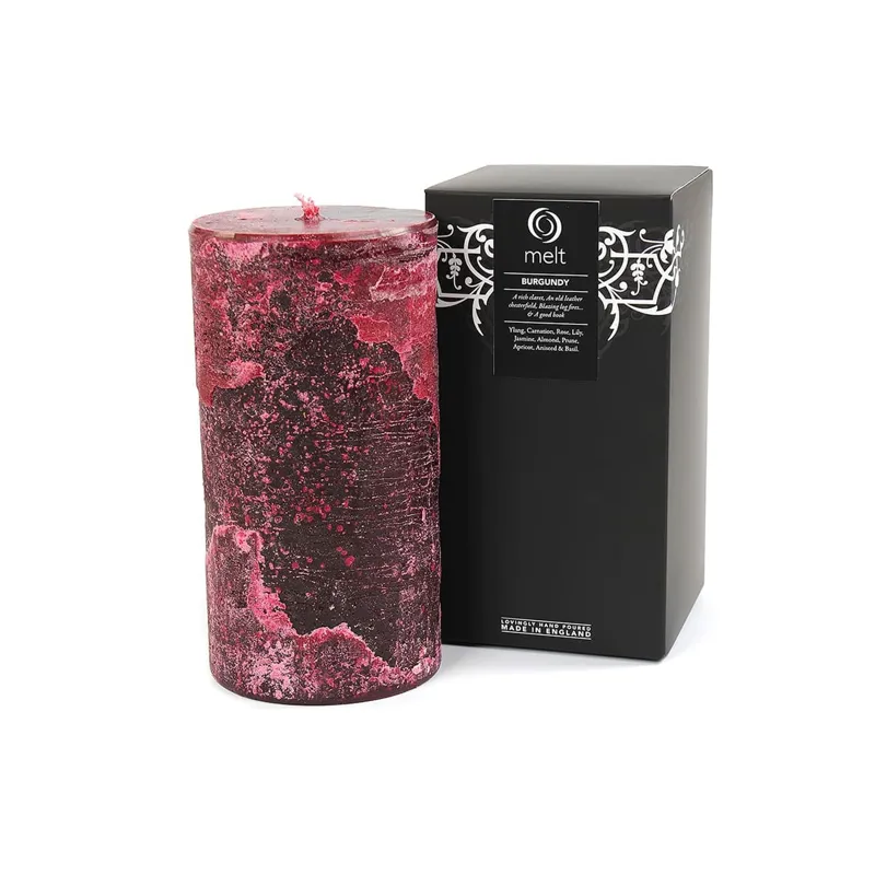 Melt Burgundy Scented Tall Fat Candle