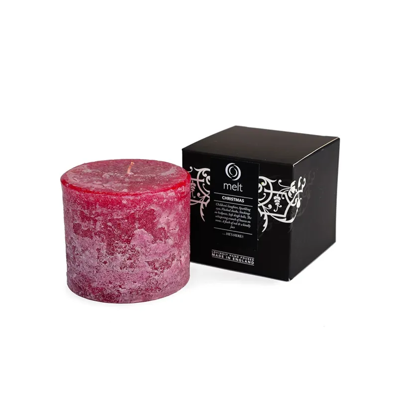 Melt Christmas Scented Short Fat Candle