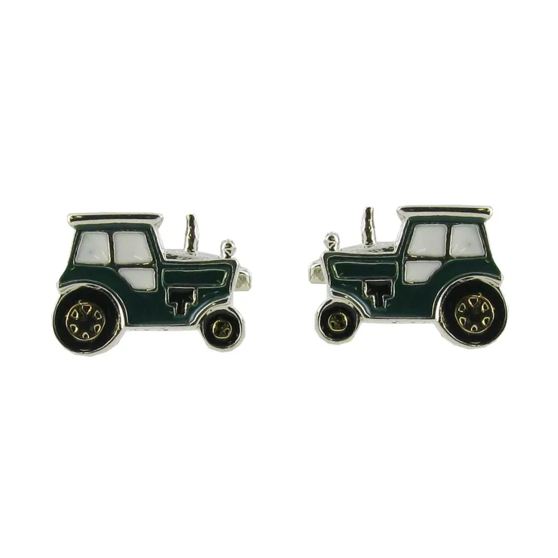 Sarome Green Tractor Cufflinks
