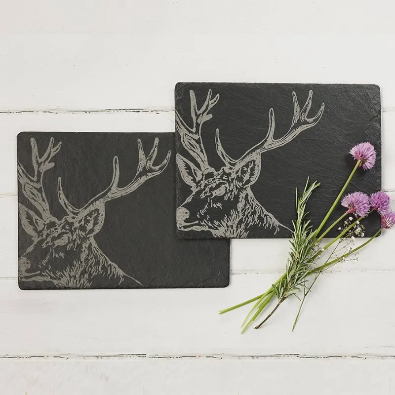 Selbrae House Slate Stag Placemats-1