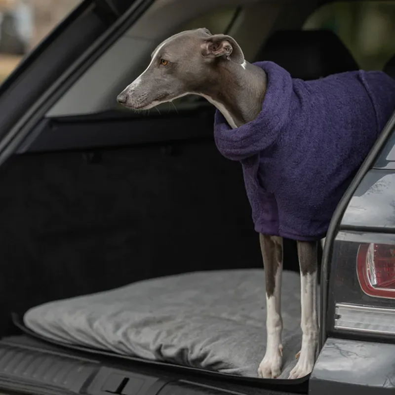 Ruff and Tumble Classic Dog Drying Coat - Blackberry-2