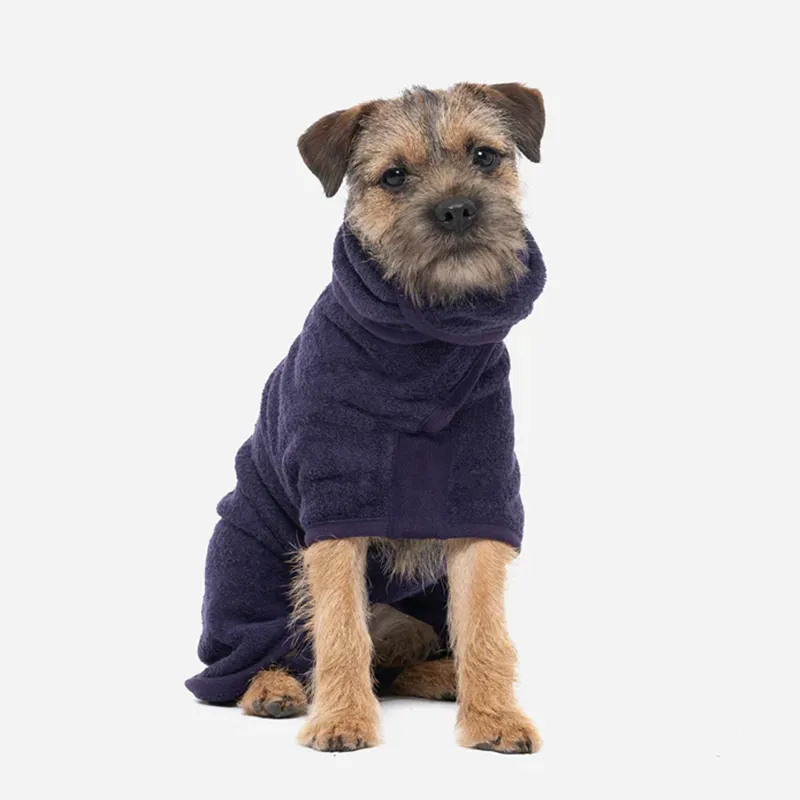Ruff and Tumble Classic Dog Drying Coat - Blackberry