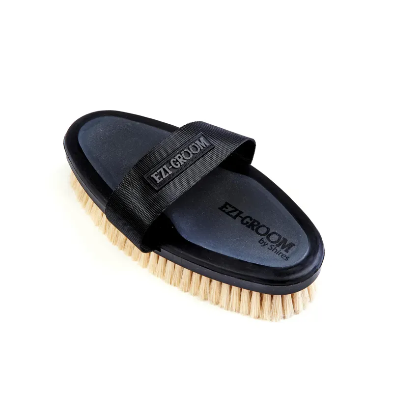 EZI-GROOM Goat Hair Body Brush - Black