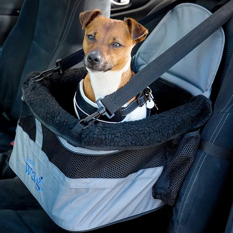 Henry Wag Pet Car Booster Seat GREY/BLACK one